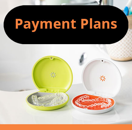 A general Invisalign payment plan graphic. Smile Concepts uses this to introduce the concept. The visual offers a solution. The theme is affordability. The alt text reiterates that cost should not be a barrier to a straight smile, and the clinicâ€™s payment plans are designed to help patients start their Invisalign journey sooner.